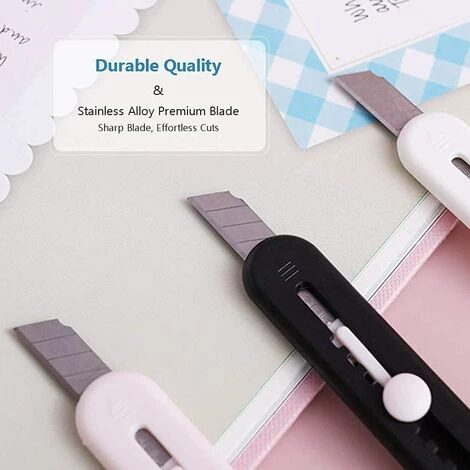 ILOVEMILAN 6er-Pack Niedlicher Einziehbarer Kartonschneider, Allzweckmesser, Weihnachtliches Scharfes Karton-Rasiermesser, Glatter Mechanismus, Perfekt Für Büro Und Zuhause. 5 ILOVEMILAN 6er-Pack Niedlicher Einziehbarer Kartonschneider, Allzweckmesser, Weihnachtliches Scharfes Karton-Rasiermesser, Glatter Mechanismus, Perfekt Für Büro Und Zuhause. – Bild 5