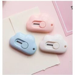 ILOVEMILAN 3 Stücke Mini Cloud Tragbare Kartonschneider Nette Papierschneider Papierschneider Klinge Büro Schulbedarf Schreibwaren Geschenk -Angebote Schneidwerkzeug Store 65948238 5