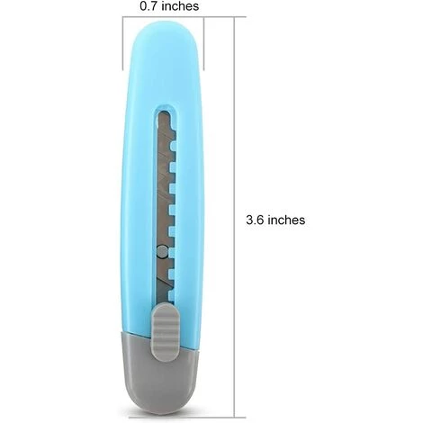 ILOVEMILAN 4er-Pack Kartonschneider, Einziehbares Allzweckmesser Mit 9 Mm Abbrechklinge, Scharfe Und Einfach Zu Verwendende Kleine Schneidwerkzeuge Zum Öffnen Von Paketen, Briefen Und Kartons. 4 ILOVEMILAN 4er-Pack Kartonschneider, Einziehbares Allzweckmesser Mit 9 Mm Abbrechklinge, Scharfe Und Einfach Zu Verwendende Kleine Schneidwerkzeuge Zum Öffnen Von Paketen, Briefen Und Kartons. – Bild 4