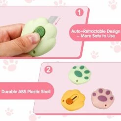 ILOVEMILAN 6 Stück Niedlicher Einziehbarer Kartonschneider Kawaii Allzweckmesser Kitty Brieföffner Katze Schöne Pfote Kartonschneider Tragbares Messer Kartonschneider Mit Loch 7 ILOVEMILAN 6 Stück Niedlicher Einziehbarer Kartonschneider Kawaii Allzweckmesser Kitty Brieföffner Katze Schöne Pfote Kartonschneider Tragbares Messer Kartonschneider Mit Loch -Angebote Schneidwerkzeug Store 65948489 3