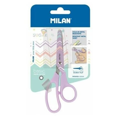 GENÉRICA Milan Tijeras Basic Pastel Edition Sugar Collection 13352 Blister Rosa" 1 GENÉRICA Milan Tijeras Basic Pastel Edition Sugar Collection 13352 Blister Rosa"