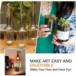 HEGUYEY Glasschneider Zum Basteln – Wein- Oder Bierglas-Flaschenschneider – Komplettes Set Mit Handschuhen Und Sicherheitszubehör -Angebote Schneidwerkzeug Store 66205097 5