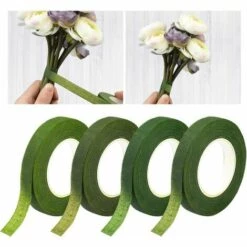 THSINDE Blumenarrangement-Tool-Kit, 9-teiliges Set Für Floristen, Grünes Band, Blumendraht, Schneideschere, Grüner Klebstoff, Für Blumenstrauß, Stängelverpackung, Floristen, DIY, Gartenarbeit, Hochzeit -Angebote Schneidwerkzeug Store 66209907 4