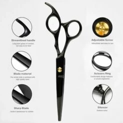 THSINDE Friseurscheren-Set Mit Reinigungstuch Und Schleifkarte, Rasierkamm, Clips, Verbesserter Professioneller Schnitt 7 THSINDE Friseurscheren-Set Mit Reinigungstuch Und Schleifkarte, Rasierkamm, Clips, Verbesserter Professioneller Schnitt -Angebote Schneidwerkzeug Store 66210657 3