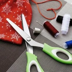 READCLY Schere 24 Cm, Professionelle Nähschere, Edelstahlklingen Und Kunststoffgriffe - Zum Schneiden Von Papier Und Stoff, Grün -Angebote Schneidwerkzeug Store 66539023 4
