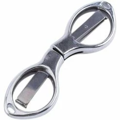 READCLY-Mini Faltbare Angelschere Aus Edelstahl, Blisterkartenpaket (Silber)