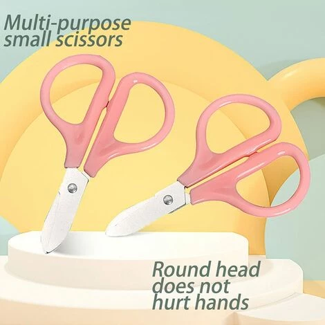 LTS FAFA Sicherheitsschere Für Kinder, 10 Stück, Rundspitzenschere, Lernschere, 7 Cm, Edelstahlklingen/Kunststoffgriffe, Rechts- Und Linkshänder, Zum Schneiden Von Papier Und Stoff (Hellrosa) 4 LTS FAFA Sicherheitsschere Für Kinder, 10 Stück, Rundspitzenschere, Lernschere, 7 Cm, Edelstahlklingen/Kunststoffgriffe, Rechts- Und Linkshänder, Zum Schneiden Von Papier Und Stoff (Hellrosa) – Bild 4