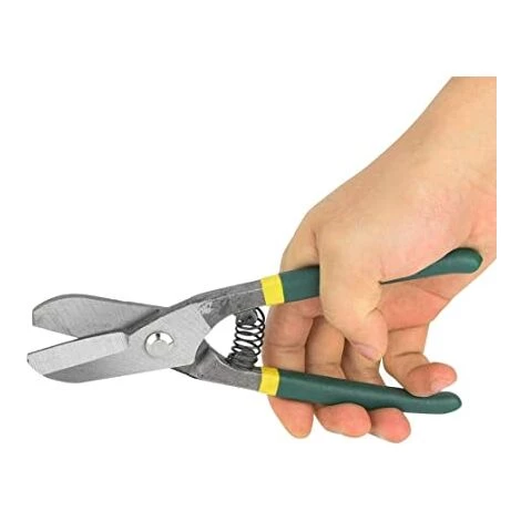 LITZEE Deutschland-Art Gerade Schnitt-Zinn-Scheren, Metallscheren-Scheren-Schneider Vervollkommnen Für Das Schneiden Des Aluminiums, Des Blechs, Des Leders, Der Pappe Und Des Plastiks(8Inch) 3 LITZEE Deutschland-Art Gerade Schnitt-Zinn-Scheren, Metallscheren-Scheren-Schneider Vervollkommnen Für Das Schneiden Des Aluminiums, Des Blechs, Des Leders, Der Pappe Und Des Plastiks(8Inch) – Bild 3