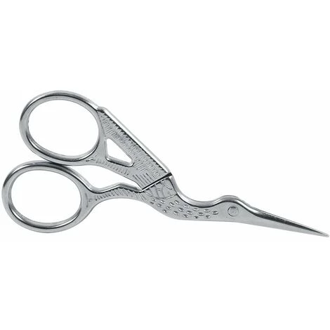 ECHOO Stickschere, Vintage-Edelstahl-Stickerei-Storch-Kran-Schere, Nähwerkzeuge Mit Scharfer Spitze Für Den Täglichen Gebrauch Des Schneiders (Silber) 1 ECHOO Stickschere, Vintage-Edelstahl-Stickerei-Storch-Kran-Schere, Nähwerkzeuge Mit Scharfer Spitze Für Den Täglichen Gebrauch Des Schneiders (Silber)