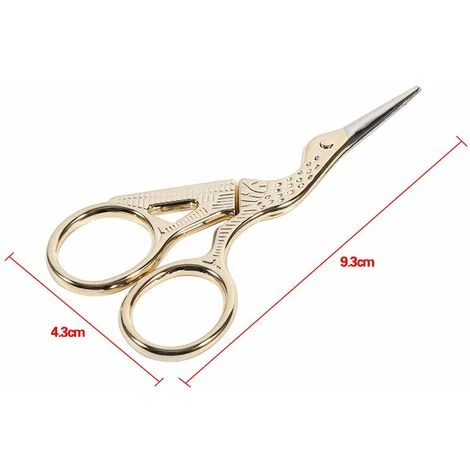 ECHOO Stickschere, Vintage-Edelstahl-Stickerei-Storch-Kran-Schere, Nähwerkzeuge Mit Scharfer Spitze Für Den Täglichen Gebrauch Des Schneiders (Silber) 2 ECHOO Stickschere, Vintage-Edelstahl-Stickerei-Storch-Kran-Schere, Nähwerkzeuge Mit Scharfer Spitze Für Den Täglichen Gebrauch Des Schneiders (Silber) – Bild 2