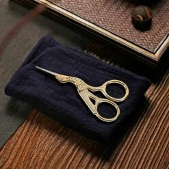 ECHOO Stickereischere, Vintage-Edelstahl-Stickerei-Storch-Kran-Schere, Nähwerkzeuge Mit Scharfer Spitze Für Den Täglichen Gebrauch Des Schneiders (Gold) -Angebote Schneidwerkzeug Store 66809164 5