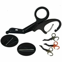 HEGUYEY 2 Medizinische Scheren, Medizinische Verbandscheren Aus Edelstahl, Gebogene Schere Aus Gaze Für Arzt Oder Krankenschwester, Notaufnahme Oder Outdoor-Camp (schwarz) -Angebote Schneidwerkzeug Store 66929230 5