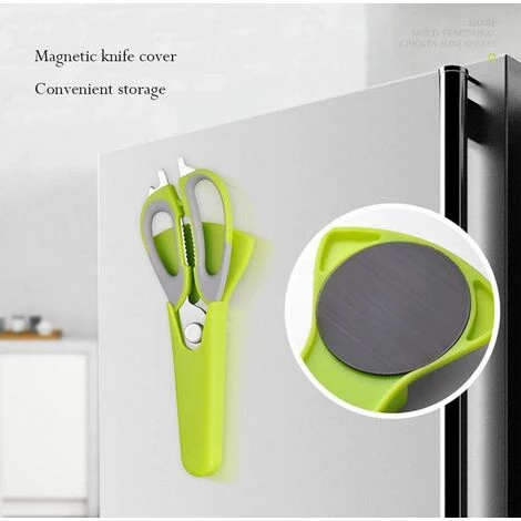 DECKON Multifunktions-Küchenschere 8 In 1 Edelstahl Abnehmbare Hochleistungs-Geflügelschere Für Geflügel, Fisch, Fleisch Und Kräuter, Gemüse (Grün) 3 DECKON Multifunktions-Küchenschere 8 In 1 Edelstahl Abnehmbare Hochleistungs-Geflügelschere Für Geflügel, Fisch, Fleisch Und Kräuter, Gemüse (Grün) – Bild 3