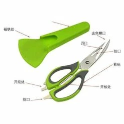 DECKON Multifunktions-Küchenschere 8 In 1 Edelstahl Abnehmbare Hochleistungs-Geflügelschere Für Geflügel, Fisch, Fleisch Und Kräuter, Gemüse (Grün) 8 DECKON Multifunktions-Küchenschere 8 In 1 Edelstahl Abnehmbare Hochleistungs-Geflügelschere Für Geflügel, Fisch, Fleisch Und Kräuter, Gemüse (Grün) -Angebote Schneidwerkzeug Store 66982918 4