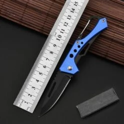 DECKON 2-teiliges Edelstahl-Taktik-Klappmesser-Messerset, Geeignet Für Camping, Überleben Im Freien, Schwarz -Angebote Schneidwerkzeug Store 66983821 3