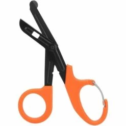 DECKON Pflegeschere, Verbandschere, Medizinische Schere, Traumaschere, Erste Hilfe Für Die Pflegepraxis (Orange)