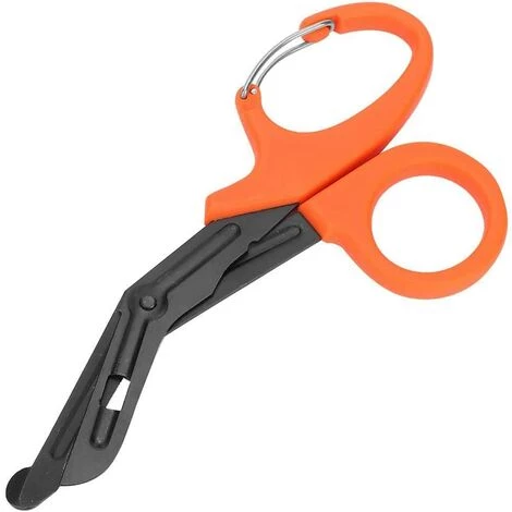DECKON Pflegeschere, Verbandschere, Medizinische Schere, Traumaschere, Erste Hilfe Für Die Pflegepraxis (Orange) 2 DECKON Pflegeschere, Verbandschere, Medizinische Schere, Traumaschere, Erste Hilfe Für Die Pflegepraxis (Orange) – Bild 2