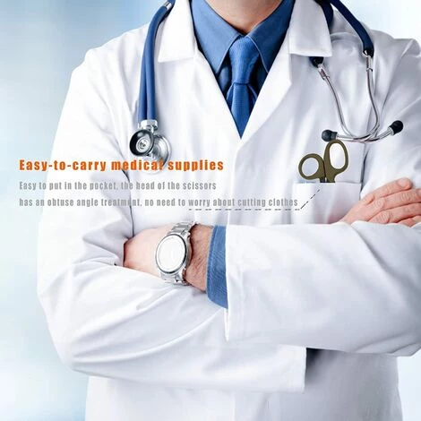 DECKON Medizinische Schere EMT Gefaltete Edelstahl-Verbandschere Trauma-Schere Für Outdoor-Reisen Notaufnahme Erste-Hilfe-Set (Schlammfarbe) 3 DECKON Medizinische Schere EMT Gefaltete Edelstahl-Verbandschere Trauma-Schere Für Outdoor-Reisen Notaufnahme Erste-Hilfe-Set (Schlammfarbe) – Bild 3