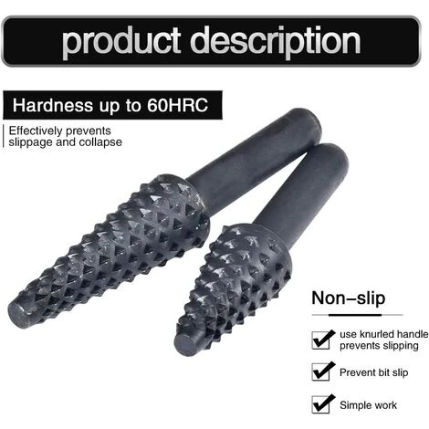 DECKON 5 Stück Frässtifte 1/4" 6mm Schaft Drehbohrer Drehraspel Bohrer Set Holzbearbeitung Meißel Rollschneider Prägung Polieren Gravurkopf Elektrowerkzeuge 3 DECKON 5 Stück Frässtifte 1/4" 6mm Schaft Drehbohrer Drehraspel Bohrer Set Holzbearbeitung Meißel Rollschneider Prägung Polieren Gravurkopf Elektrowerkzeuge – Bild 3