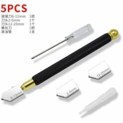 DECKON Professioneller Glasschneider, Manueller Glasschneider, Diamant-Glasschneider, Glasschneider, Glasschneider Für 2-20 Mm, Selbstölender Glasschneider, Griff Aus Wolframlegierung -Angebote Schneidwerkzeug Store 66987103 3