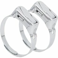 BENOBBY KIDS 2 ST?CKE Selbstverteidigungsring Mit Innovativem Design F��r Frauen M?nner Mode Titanstahl Verstellbarer Offener Ring