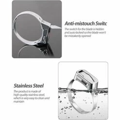 BENOBBY KIDS 2 ST?CKE Selbstverteidigungsring Mit Innovativem Design F��r Frauen M?nner Mode Titanstahl Verstellbarer Offener Ring 7 BENOBBY KIDS 2 ST?CKE Selbstverteidigungsring Mit Innovativem Design F��r Frauen M?nner Mode Titanstahl Verstellbarer Offener Ring -Angebote Schneidwerkzeug Store 67069208 3