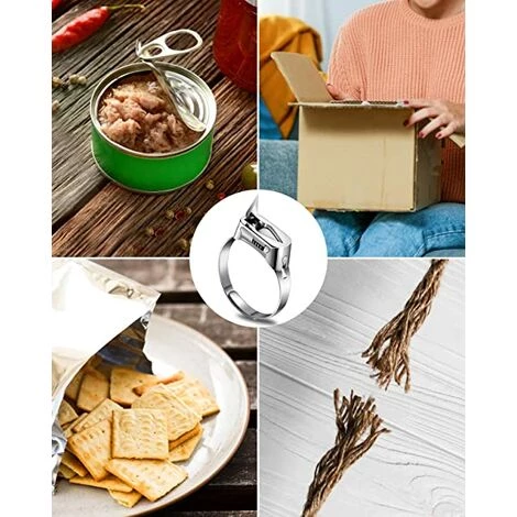 BENOBBY KIDS 2 ST?CKE Selbstverteidigungsring Mit Innovativem Design F��r Frauen M?nner Mode Titanstahl Verstellbarer Offener Ring 5 BENOBBY KIDS 2 ST?CKE Selbstverteidigungsring Mit Innovativem Design F��r Frauen M?nner Mode Titanstahl Verstellbarer Offener Ring – Bild 5