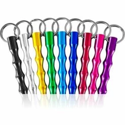 BENOBBY KIDS Weiblicher Schlüsselanhänger, Schützender Schlüsselring, Geeignet Für ältere Frauen, Teenager, Spiraldesign, Griff Für Eine Bessere Nutzung, Sicherheitsschlüsselring, 9er-Pack