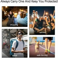 BENOBBY KIDS Weiblicher Schlüsselanhänger, Schützender Schlüsselring, Geeignet Für ältere Frauen, Teenager, Spiraldesign, Griff Für Eine Bessere Nutzung, Sicherheitsschlüsselring, 9er-Pack -Angebote Schneidwerkzeug Store 67069352 4