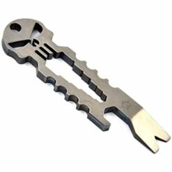 BENOBBY KIDS Taktischer Edelstahl-Punisher-Taschen-Multitool-Schädel-Brecheisen-Schlüsselanhänger-Stick-Starter