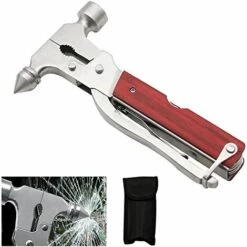 BENOBBY KIDS Outdoor-Camping-Werkzeughammer, Multifunktionales Tragbares Notausstiegswerkzeug Aus Edelstahl, Mehrzweckwerkzeug Für Zu Hause, Campingausrüstung, Einzigartiges Weihnachtsgeburtstagsgeschenk