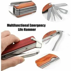 BENOBBY KIDS Outdoor-Camping-Werkzeughammer, Multifunktionales Tragbares Notausstiegswerkzeug Aus Edelstahl, Mehrzweckwerkzeug Für Zu Hause, Campingausrüstung, Einzigartiges Weihnachtsgeburtstagsgeschenk -Angebote Schneidwerkzeug Store 67069431 5