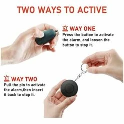 BENOBBY KIDS Safe Sound Personal Alarm, 130DB Selbstverteidigungsalarm Für Frauen Mit LED-Leuchten, Selbstverteidigungswaffen Für Frauen, Kinder, ältere Menschen, Nachtwanderer, Behinderte -Angebote Schneidwerkzeug Store 67069498 3