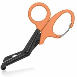 BENOBBY KIDS Trauma-Schere Mit Karabiner, 7,5-Zoll-Verband-Pflegeschere, Hochwertige Fluoridbeschichtete Chirurgische Schere Für Krankenschwestern, Ärzte, Krankenpflegestudenten, Erste Hilfe, EMT Und EMS Orange
