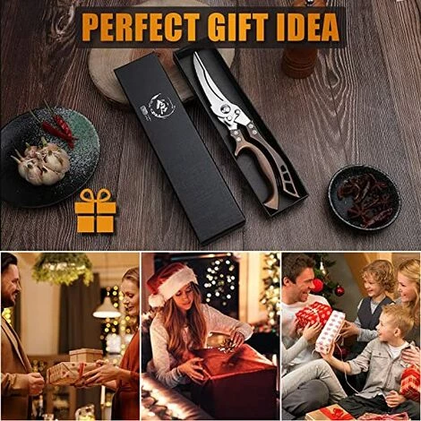 BENOBBY KIDS Geflügelschere, Robuste Küchenschere Mit Wellenschliff, Rostfrei, Federbelastet, Mehrzweck-Edelstahl-Küchenschere Für Huhn, Knochen, Fleisch, Truthahn, Fisch, Thanksgiving, Weihnachten 4 BENOBBY KIDS Geflügelschere, Robuste Küchenschere Mit Wellenschliff, Rostfrei, Federbelastet, Mehrzweck-Edelstahl-Küchenschere Für Huhn, Knochen, Fleisch, Truthahn, Fisch, Thanksgiving, Weihnachten – Bild 4