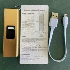 BENOBBY KIDS Fashion Woman Micro USB Schlüsselanhänger Wiederaufladbarer Elektroschocker Mit LED-Taschenlampe -Angebote Schneidwerkzeug Store 67069526 3