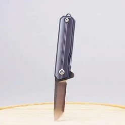 BENOBBY KIDS Mini Samurai Schl��sselanh?nger Taschenmesser, 1,45 Zoll Kleines Flippermesser Mit Rasiermesserscharfer D2 Tanto-Klinge, Blau Eloxierte Titangriffe Mit Framelock-Kragen, Schl��sselanh?nger, EDC-Klappmesser -Angebote Schneidwerkzeug Store 67069532 3