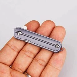 BENOBBY KIDS Mini Samurai Schl��sselanh?nger Taschenmesser, 1,45 Zoll Kleines Flippermesser Mit Rasiermesserscharfer D2 Tanto-Klinge, Blau Eloxierte Titangriffe Mit Framelock-Kragen, Schl��sselanh?nger, EDC-Klappmesser -Angebote Schneidwerkzeug Store 67069532 4