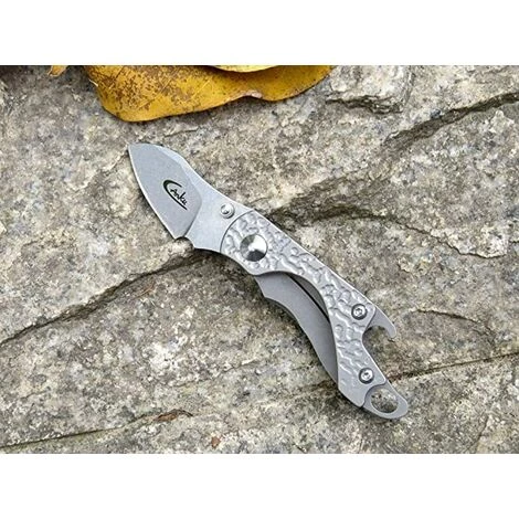 BENOBBY KIDS Mini-Taschenmesser D2 Stahlklinge Titanlegierung Griff Klappschl��sselmesser Outdoor Campingmesser 2 BENOBBY KIDS Mini-Taschenmesser D2 Stahlklinge Titanlegierung Griff Klappschl��sselmesser Outdoor Campingmesser – Bild 2