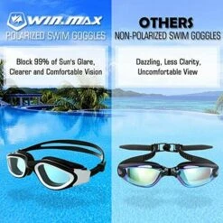 BENOBBY KIDS Polarisierte Schwimmbrille Schwimmbrille Anti-Fog Anti-UV No Leak Clear Vision Für Männer Frauen Erwachsene Teenager -Angebote Schneidwerkzeug Store 67069848 3