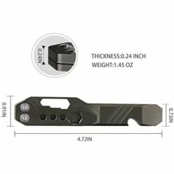 BENOBBY KIDS Multifunktionaler Brecheisen-Schraubendreher Aus Titanlegierung, Flaschen?ffner, EDC-Werkzeug, Outdoor-Schraubenschl��ssel. (dunkelgrau) -Angebote Schneidwerkzeug Store 67069874 5