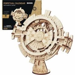 BENOBBY KIDS 3D-Puzzle Mit Ewigem Kalender Aus Holz, Mechanisches Zahnrad-Spielzeug-Bauset, Denksportspiele, Technisches Spielzeug, Familien-Holz-Bastelset-Zubehör – Toller Geburtstag Für Ehemann, Ehefrau, Erwachsene