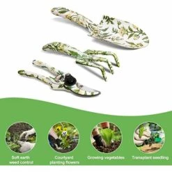 BENOBBY KIDS Gartenwerkzeug-Set, 3-teiliges Hochleistungs-Blumengarten-Handwerkzeug-Set Mit Gartenschere, Handrechenkelle, Aluminium-Gartengeschenk Für Frauen, Mütter Und Männer -Angebote Schneidwerkzeug Store 67069882 4