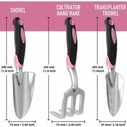BENOBBY KIDS Robustes Gartenwerkzeug-Set, 3-teilig, Aluminiumlegierung, Gartenschaufel, Handpflanzkelle, Grubber, Rechen Mit Rutschfestem Gummi, Ergonomische Gartengeräte, Geschenke Für Frauen, Zufällige Farbe 8 BENOBBY KIDS Robustes Gartenwerkzeug-Set, 3-teilig, Aluminiumlegierung, Gartenschaufel, Handpflanzkelle, Grubber, Rechen Mit Rutschfestem Gummi, Ergonomische Gartengeräte, Geschenke Für Frauen, Zufällige Farbe -Angebote Schneidwerkzeug Store 67069898 4