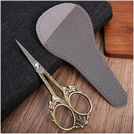 BENOBBY KIDS Vintage-Stickschere – 4,7-Zoll-Schere Mit Gerader Spitze, Klassische Feine Detailschere Mit Scheide Für Handwerk, Kunst, Nähen, Schneiderei, Decoupage, Garn, Stoff, Garne 3 BENOBBY KIDS Vintage-Stickschere – 4,7-Zoll-Schere Mit Gerader Spitze, Klassische Feine Detailschere Mit Scheide Für Handwerk, Kunst, Nähen, Schneiderei, Decoupage, Garn, Stoff, Garne – Bild 3