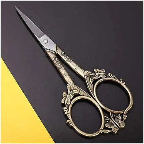 BENOBBY KIDS Vintage-Stickschere – 4,7-Zoll-Schere Mit Gerader Spitze, Klassische Feine Detailschere Mit Scheide Für Handwerk, Kunst, Nähen, Schneiderei, Decoupage, Garn, Stoff, Garne 4 BENOBBY KIDS Vintage-Stickschere – 4,7-Zoll-Schere Mit Gerader Spitze, Klassische Feine Detailschere Mit Scheide Für Handwerk, Kunst, Nähen, Schneiderei, Decoupage, Garn, Stoff, Garne – Bild 4