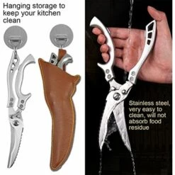 BENOBBY KIDS Verbessern Sie Die Hochleistungs-Küchenschere Aus Edelstahl, Die Superscharfe Mehrzweckschere, Die Professionelle Geflügelschere Für Knochen, Hähnchen, Fleisch, Fisch, Truthahn, Gemüse Und Grillscheren. -Angebote Schneidwerkzeug Store 67070578 5