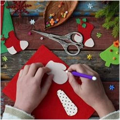 BENOBBY KIDS 11,4 Cm Silberne Stickschere Mit Lederscherenabdeckung Kleine Scharfe Schere F��r Stickereien, Kunstwerke, N?hen, Heimwerker -Angebote Schneidwerkzeug Store 67070610 3