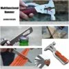 BENOBBY KIDS Outdoor-Camping-Werkzeughammer, Multifunktionales Tragbares Notausstiegswerkzeug Aus Edelstahl, Mehrzweckwerkzeug Für Zu Hause, Campingausrüstung, Einzigartiges Weihnachtsgeburtstagsgeschenk