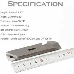 BENOBBY KIDS Hamans Titanium EDC Stemmeisen Mit Flaschenöffnerfunktion, Tragbares Multitool -Angebote Schneidwerkzeug Store 67070642 3